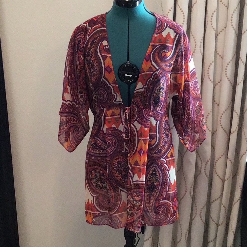 CAbi top or swim suit cover size S